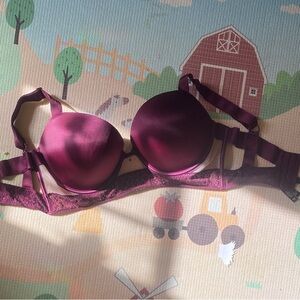 Victoria's Secret Deep Purple Lace Bra